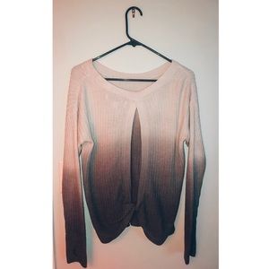 Vintage Havana ombre open-back sweater